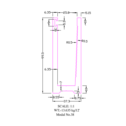 Aluminum Railing Profile